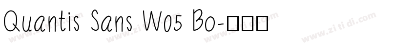 Quantis Sans W05 Bo字体转换